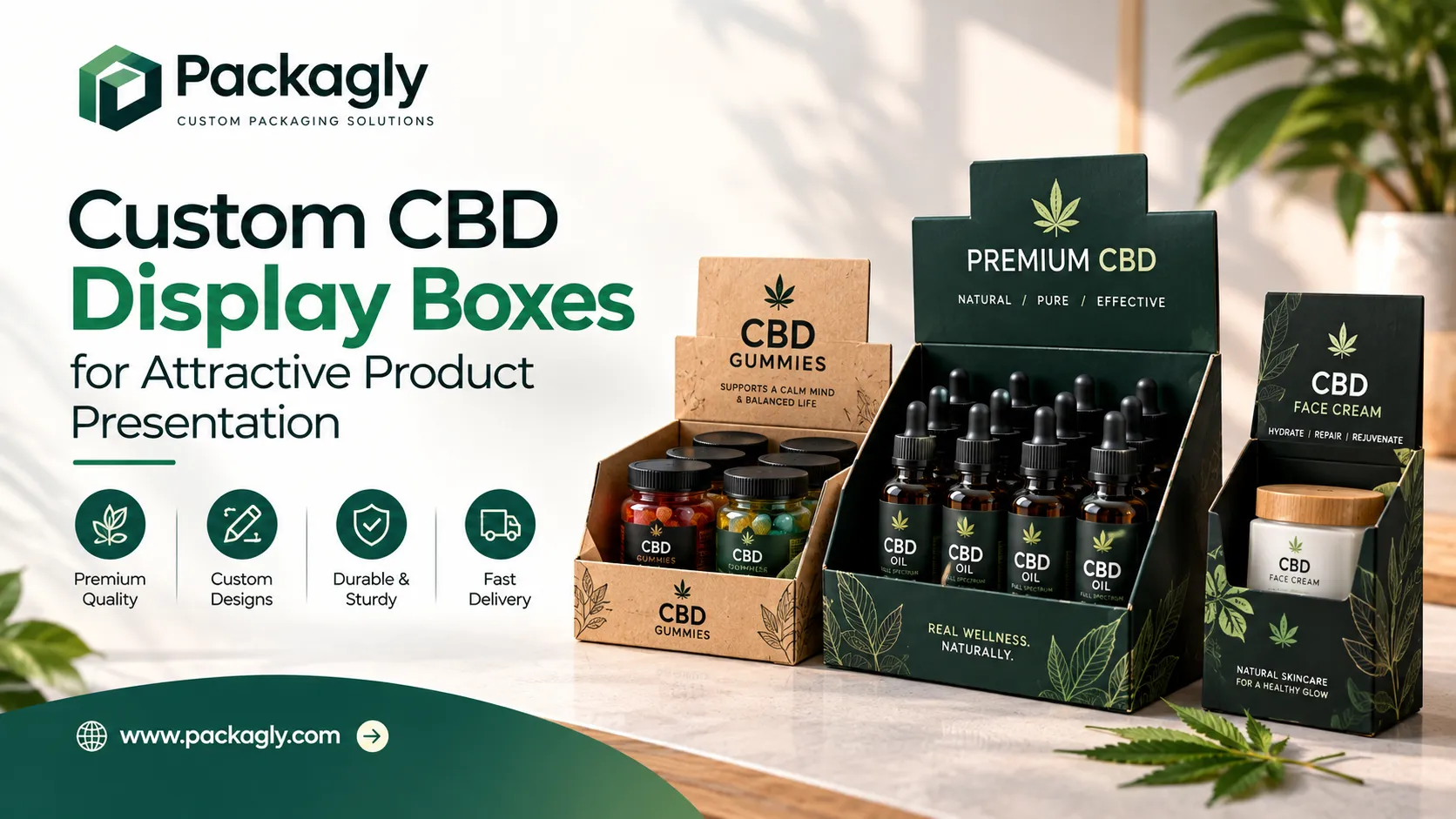 Custom CBD Display Boxes for Attractive Product Presentation
